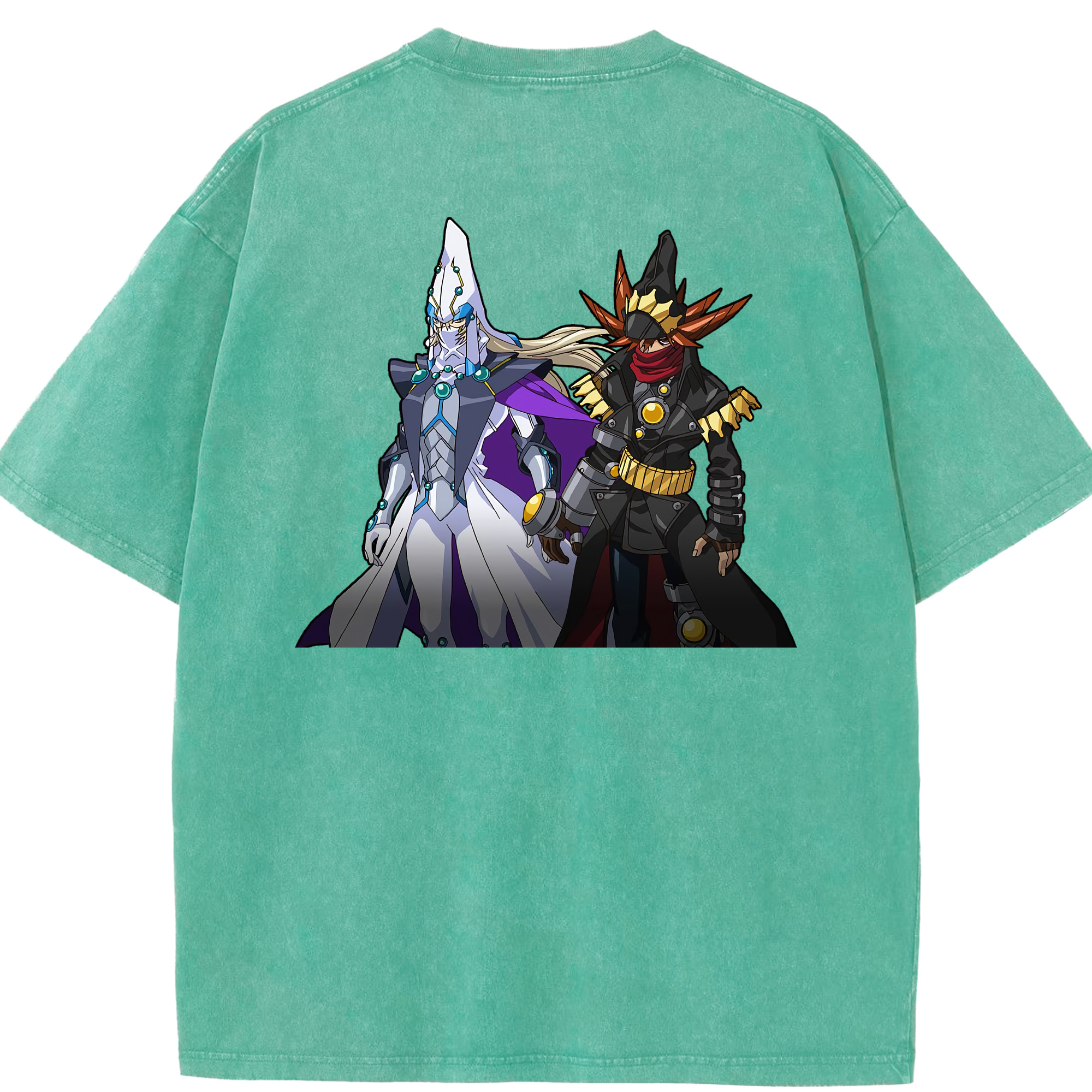 （画像用） 遊☆戯☆王 Yu-Gi-Oh! 綿100% ヴィンテージ風 半袖Tシャツ（背面プリント）